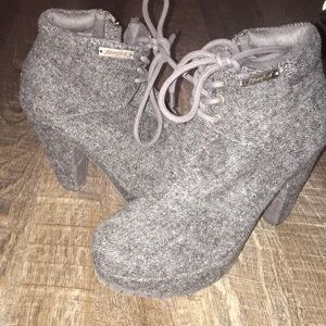 Sweater material booties from Blowfish